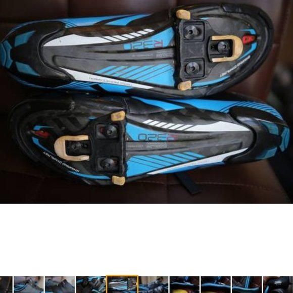 SHIMANO R320 men\'s carbon cycling shoes size 11.5/46. main image 8